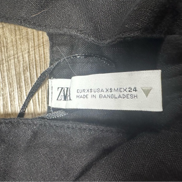 Zara Black Halter Neck Crop Top Size XS - Picture 3 of 5